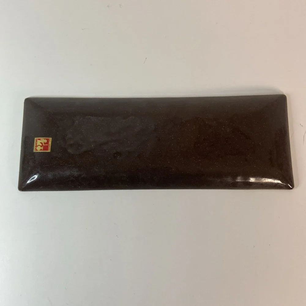 Vintage Japanese Tutanka Orchid Floral Enamel Cloisonne Trinket Tray 9.25x3.25